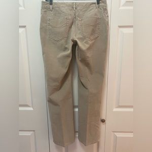 J.Jill Corduroy BoyFriend Jeans size 6 Stretch 30” Inseam, Tan, Great Condition!